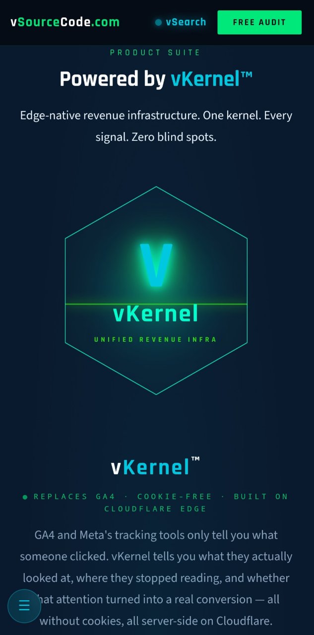A dashboard displaying a vKernel AI conversion tracking system with various charts and graphs.
